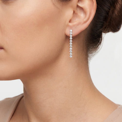 11 Diamond Tennis Earrings